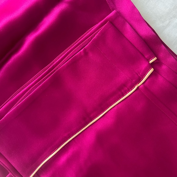 100% silk pyjama set pink/fuschia - Picture 7 of 10